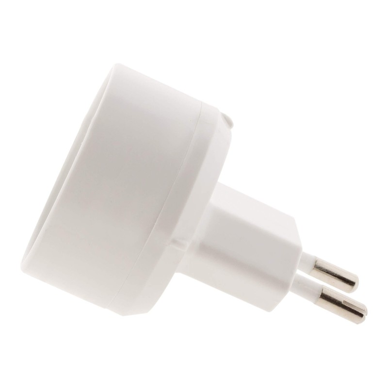 Inotech Adaptor with Socket Adapter M 6A, F, 16A, White