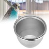 Stainless Steel Parrot Food and Water Coop Cup Bird Feeding