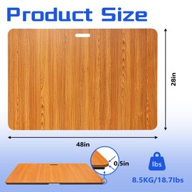 koretech Tap Dance Floor, Portable Dance Floor, Professional Tap Board for Tap Dancing, Cushioned Base Dance Practice Floor, 48'' x 28'', Oak