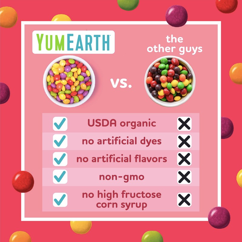 YumEarth Organic Giggles Chewy Candy – Allergy Friendly, No Artificial