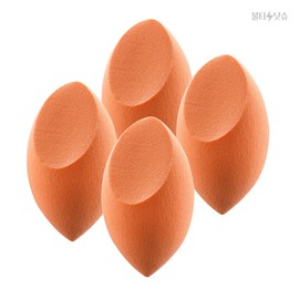 Espoir Puff Side Adhesion Foundation Water Drop Sponge Puffs (4) / 에스쁘아 퍼프 사이드 밀착 파운데이션 물방울 스펀지 퍼프 4개