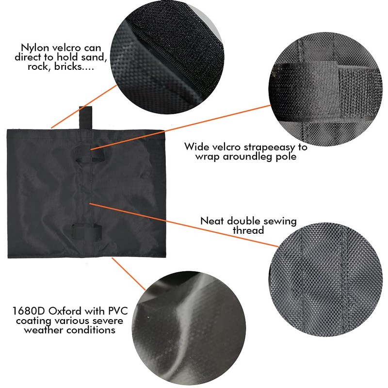 Ontheway Sand Bags for Canopy Tent, Heavy Duty Weights Sandbags,