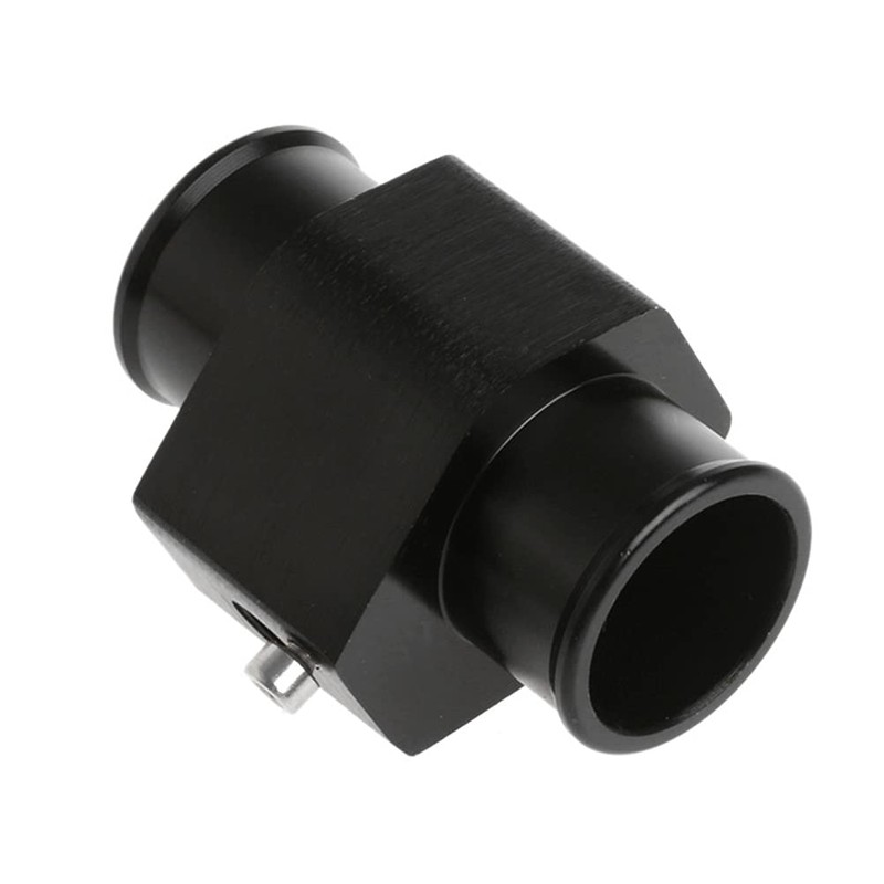 Black Aluminum Water Temp Meter Temperature Gauge Joint Pipe Radiator