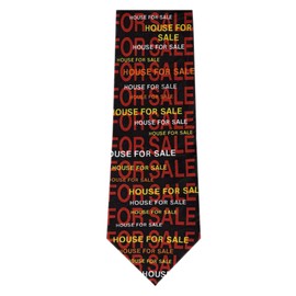Sunrise Outlet Men's Real Estate House for Sale Regular Length Novelty Neck Tie