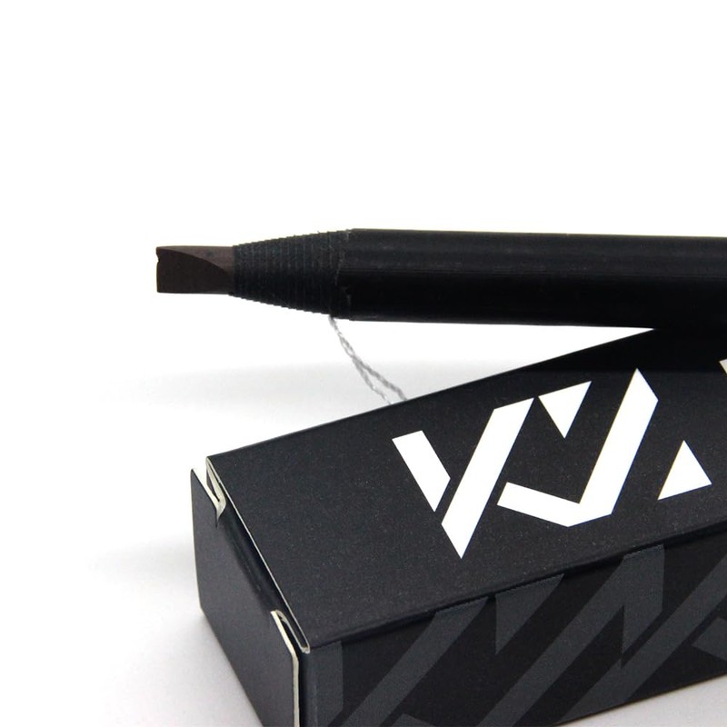 KZBOY Waterproof Microblading Eyebrow Mapping Pencils with a Sharpener (Brown)