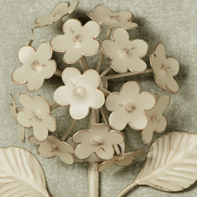 Creamy Gold Hydrangea Floral Toilet Paper Roll Holder