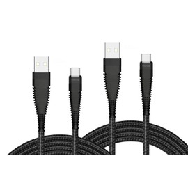 6ft and 10ft Long USB-C Cables Fast Charge Type-C Cord Compatible with Lenovo Tab M10 (Gen 2,3)/M10 Plus/M8 (Gen 3,4 2021,2024), Power Wire Data Sync Braided High Speed