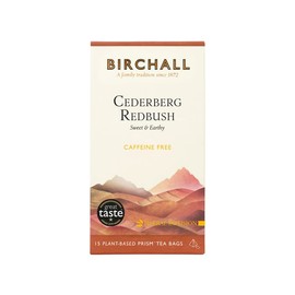 Birchall Tea Bags Cederberg Redbush Tea, Experience the Unique and Nutritious Properties of Cederberg Redbush Tea, 6 Boxes of 15 Plant Based Prism Tea Bags