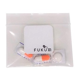 FUKUSUKE FK-Z01-120W Dedicated Zipper Bags (Rectangular Type, 120 Pieces)