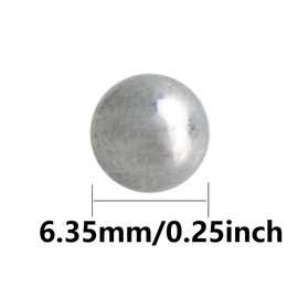 Pocoxll 50 Pcs Precision Balls,304 Stainless Steel Ball Bearings, Smooth Surface, Excellent Corrosion Resistance(6.35mm)