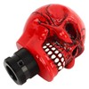 Skull Gear Shift Knob Red Universal Skull Head Resin Shift