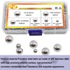 mxuteuk 620 Pcs Bicycle Bearing Balls 6 Sizes 1/4" 7/32"