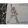 QUEEN FREDDIE MERCURY GIFT IDEA PREMIUM HARDWOOD WOODEN CHOPPING CUTTING
