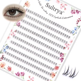 Sultrya Lower Lashes 240 PCS Eyelash ClustersDIY Individual Bottom Lash Extensions Natural Wispy Look Comfortable Doll Eye False Eyelash Extension Kit for Standout Lower Lashes (6mm, BL - 01)