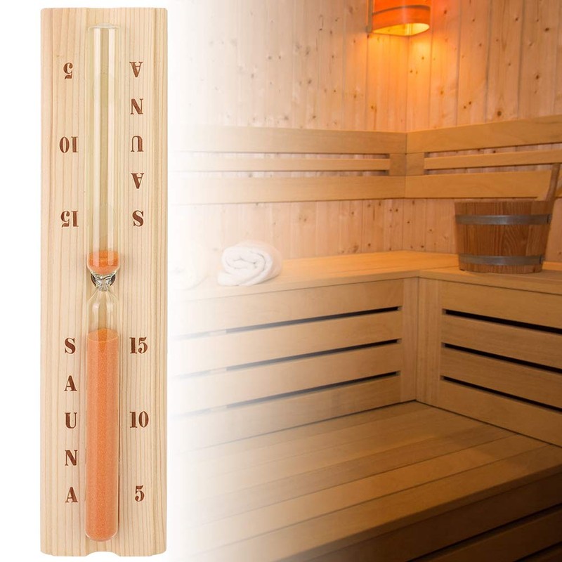 Wooden Sauna Timer for Spa Bath, Wall Mounted, Heat Resistant,