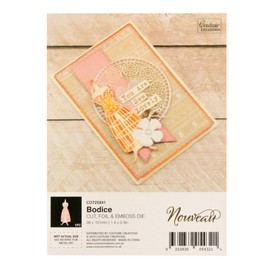 Artdeco Creations CO725841 Couture Creations Nouveau Cut & Foil Die Bodice 1.4"X3.9"