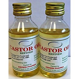 Pack of 2 - Ashwin Pharma Castor Oil 200 ml (7.05479814458809 Ounces Each)