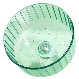 BUGUUYO Silent Chinchilla Wheel for Small -Quiet Hamster Accessory Retro Green Exercise Toy for Relieving Boredom and Enhancing Activity Levels Cages