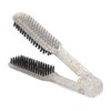 Double Sided Brush Clamp Ergonomic Handle Anti Static Nylon Hair