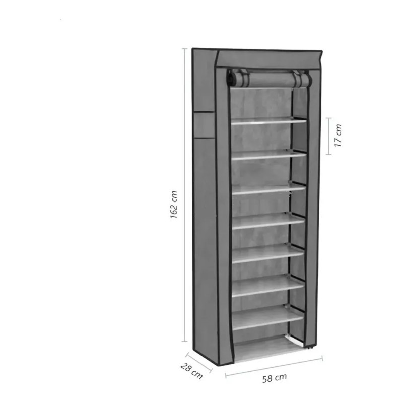 EGTMA Closet Para Zapatos Reforzado Grande 162cm Con Telas
