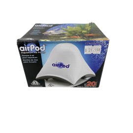 Penn-Plax Penn Plax Air Pod Aquarium Air Pump Ultra Quiet Compact Dome Shape 20 gallon