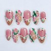 Christmas Press on Nail Cute Fake Nails Almond Shape with
