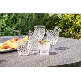 TarHong Hobnail Premium Plastic Drinkware, Jumbo Beverage, Clear