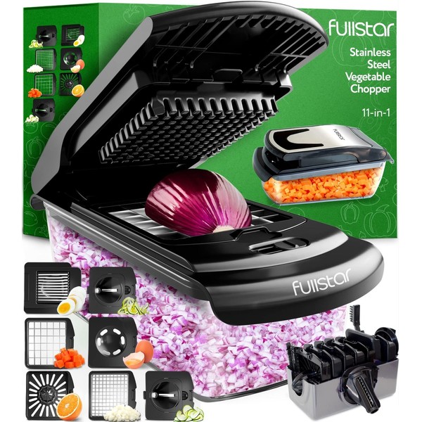 Fullstar Vegetable Chopper, Cheese Slicer, Food Chopper, Veggie Chopper, Onio...
