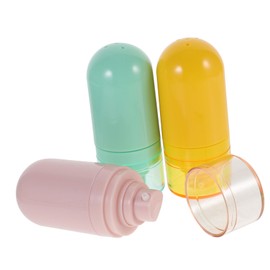 Gatuida 3pcs Travel Bottles Durable Abs Lotion Containers with Vacuum Sealing Refillable Toiletries for Shampoo Conditioner and Cosmetics Stylish and Leakproof