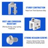 Racewill 6PCS Standing Seam Roof Clamps, Metal Roof Fixing Clamps,