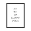 Bitte Nicht vom Beckenrand Springen Wall Picture - Versatile Decoration