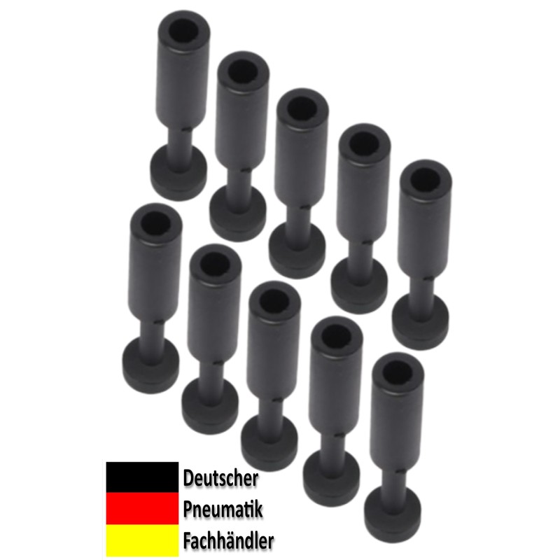 Pneumatic Plugs for Closing Plug Connections, Set of 10, 6