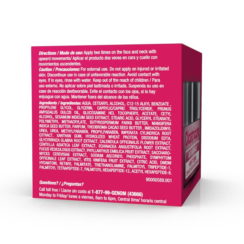 Cicatricure Anti-Wrinkle Night Face Cream: Intensive Overnight Aging Care, Moisturizes