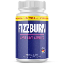 Fizzburn Kapseln - mit Apfelessig, Guarana und Cayennepfeffer - in der großen Maxi-Dose - 90 Kapseln Inhalt
