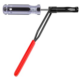 JNSOET Valve Lash Adjustment Tool, with Angled Feeler Gauge，Jam Nut Valve Adjustment Tool, Slotted Valve Adjusting Stud, Compatible with Honda/Nissan/Toyota/Japanese Auto Vehicle Engines (10mm Model)
