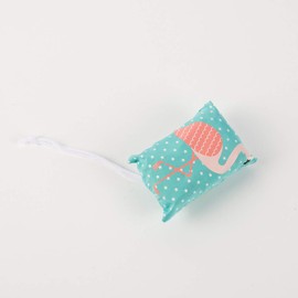 Eco Friendly Foldable Shopping Bag - Flamingo Design, Turquoise, One Size