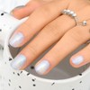 Sethexy Cat Eye Short Square Handmade Press On Nails Blue