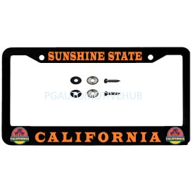 Unbranded License Plate Stainless Steel Vinyl Lettering for CALIFORNIA SUNSHINE STATE
