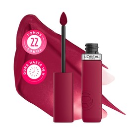 L’Oréal Paris Infaillible Le Matte Resistance Labial Líquido de Larga Duración por 16H, a Prueba de Agua, Color Intenso, con Ácido Hialurónico, Tono Pay Day