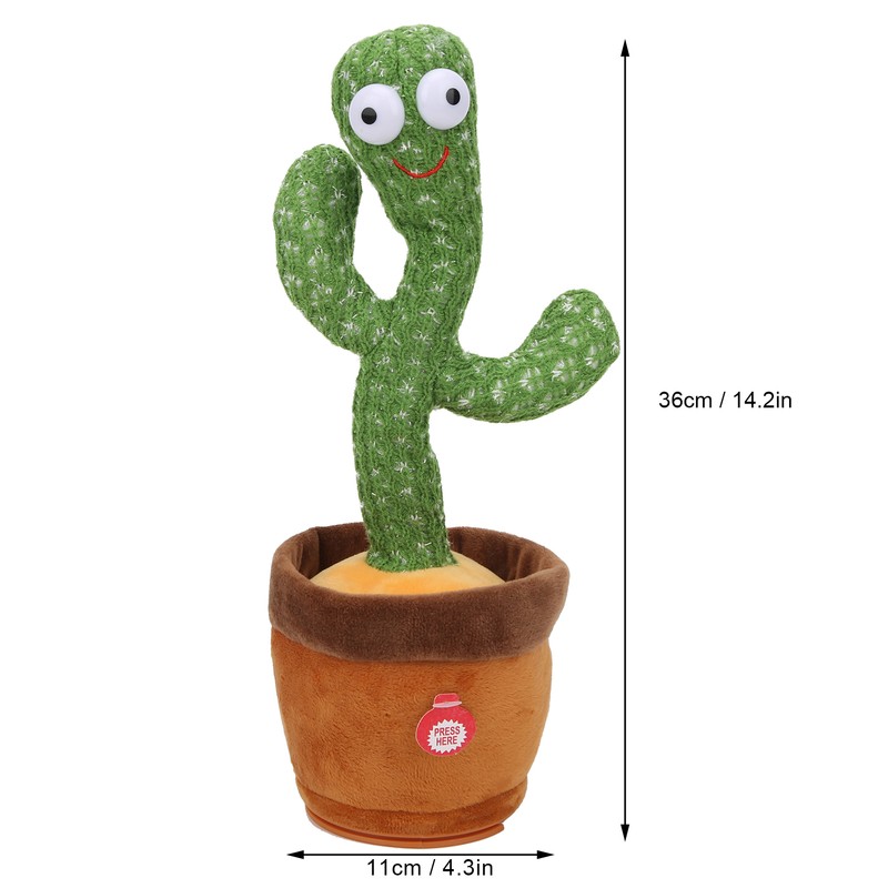 Electronic Cactus Plush Toys Singing Dancing Cactus Educational Children Kids