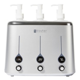 Master Massage Gen-II Oil Warmer: Quick & Efficient 3-Bottle Heater for Oils and Lotions (Heats Up to 140°F) - Sleek Modern Design for Massage Therapy & Personal Use