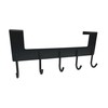Oypla Heavy Duty Aluminium 5 Hook Over Door Organiser Rack