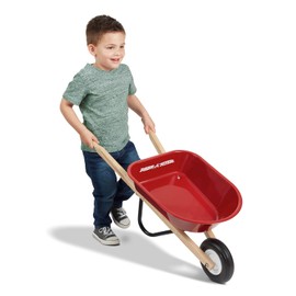 Radio Flyer Carretilla roja para niños, juguete al aire libre, carrito de jardín para niños, herramienta, equipo de juego de patio para niños pequeños, para niños y niñas, a partir de 3 años