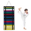 Picsline Taekwondo Belt Display Rack 15 Belts, Martial Arts Belt