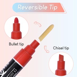 STATIONERY ISLAND Chalk Pens for Blackboards, Pack of 10 Neon Colours Chalk Markers, Chalkboard Pens for Window and Glass, Wipeable Liquid Chalk Pens Washable