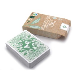 Eco Poker Card Game, Sustainable and Ecological, Poker Cards Made of Playing Cards Cardboard for the Environment (1 x Cards in Folding Box)