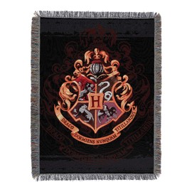 Northwest Woven Tapestry Throw Blanket, 48 x 60 Inches, Hogwarts Décor