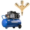 Compressed Air Distributor, Compressed Air Soft 3-Way with Couplings, 1/4