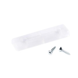 8 x floor spacers/furniture pads/furniture feet for screwing on | sossai® MG2 furniture gliders | colour: transparent | size: 50 x 14 x 5 mm | incl. screws