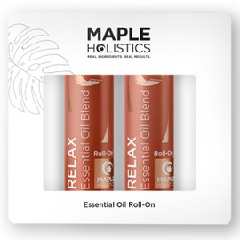 Relaxing Essential Oil Roll On - Aromatherapy Essential Oil Roller with Calming Essential Oils - Relaxing Essential Oil Blend with Lavender Ylang Ylang Chamomile & Geranium for Stress Support (2 Pack)